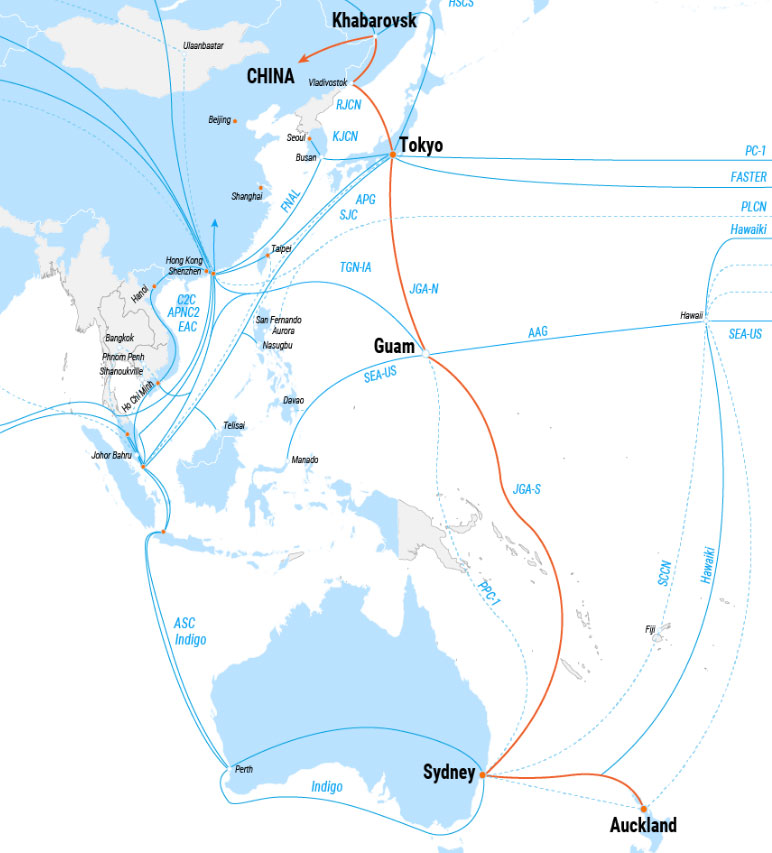 Sydney Guam Tokyo IPTP Networks   Landing Au Cn 2 